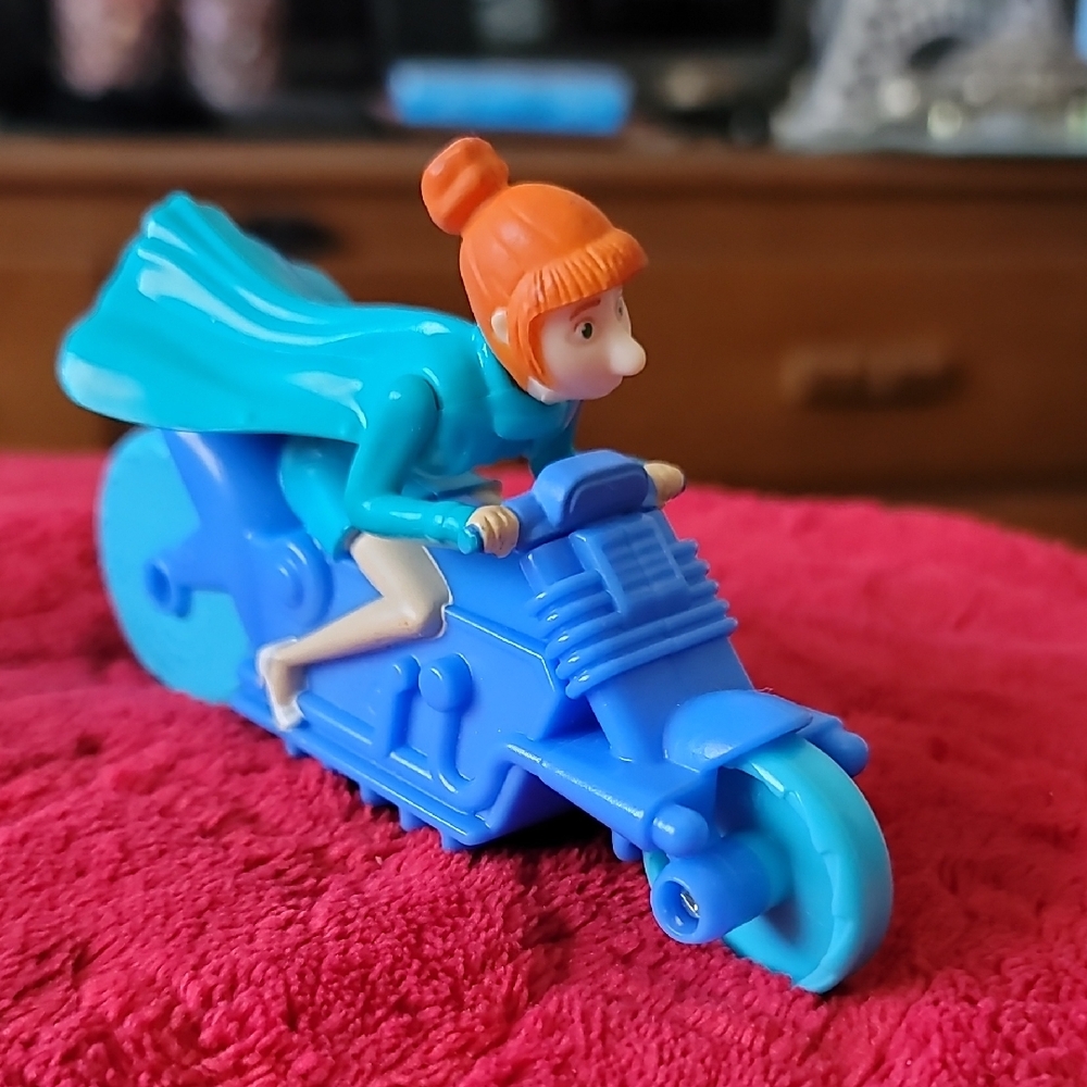 2017 Despicable Me 3 - Lucy Wilde Hydrocycle/ Motorbike Toy Figure